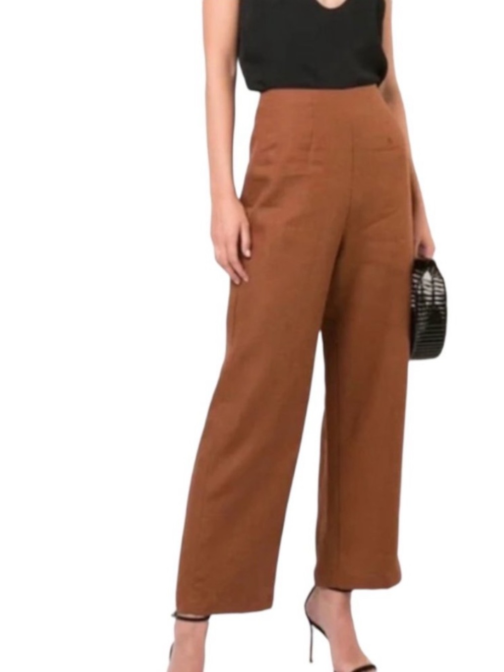 Reformation Justin Linen Pant in Barley – Size 4